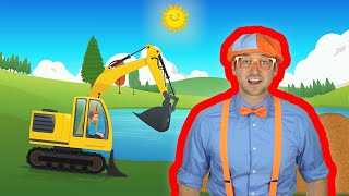 Excavator song  Sing and Learn With Blippi Learning Songs for kids [upl. by Eenrahc259]