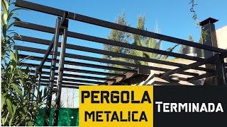 🔴⚫ PERGOLA Metálica  Construcción en detalle  Video 2 de 2 [upl. by Gnoht]