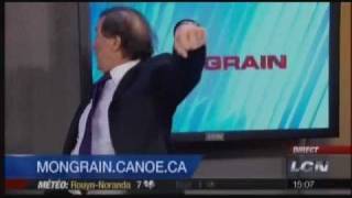 JeanLuc Mongrain et sa petite danse avançonsreculons des libéraux de Jean Charest [upl. by Nafets]