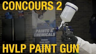 Concours 2 HVLP Paint Gun  Spray Primer Base amp Clear Coat Eastwood [upl. by Milore]