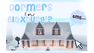 How to Make Dormers Roof Popouts in Bloxburg Easy Tutorial [upl. by Ajan]