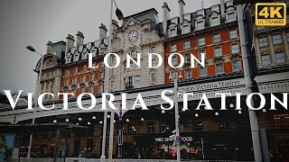 London Victoria Station Walk Through England 4K [upl. by Lav]