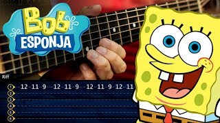 Bob Esponja Guitarra Tutorial  SpongeBob Theme Guitar Tutorial  TABS Christianvib [upl. by Corey]