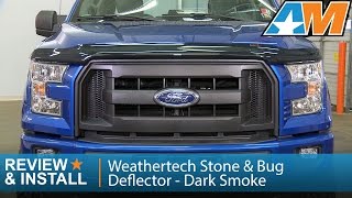 20152016 F150 Weathertech Stone amp Bug Deflector  Dark Smoke Review amp Install [upl. by Ternan]