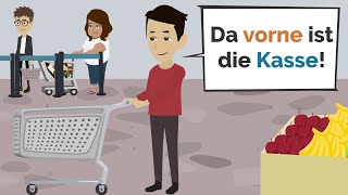 Deutsch lernen  Wortschatz Einkaufen amp Alltag  wichtige Verben [upl. by Dylan]