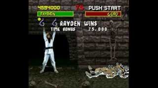 Mortal Kombat 1 Super Nintendo SNES Very Hard Playthrough Rayden  Raiden [upl. by Vevine]