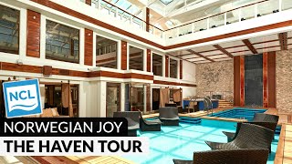 Norwegian Joy  The HAVEN Private Spaces  Full Walkthrough Tour amp Review  4K [upl. by Euqinaj]