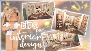 Tips and Tricks for Interior Designs on Bloxburg  Nixilia [upl. by Tye]