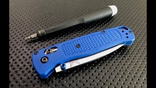 How to disassemble and maintain the Benchmade Bugout Pocketknife [upl. by Scotti]