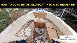 Boat conversion into Bowrider [upl. by Yelyr]