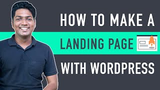 How To Create A Landing Page In WordPress [upl. by Hanson]