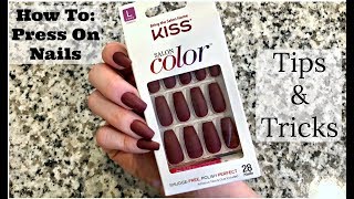 PRESS ON NAILS  Easy Tips amp Tricks  In Depth Tutorial [upl. by Iznekcam261]