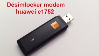 Désimlocker modem huawei e1752 [upl. by Ehrsam567]