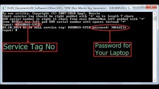 How to reset bios password  HDD Password Laptop Dell [upl. by Gurtner]