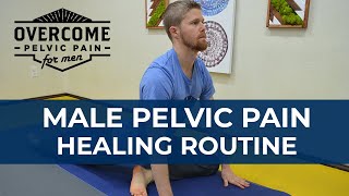 Overcome Male Pelvic Floor Dysfunction  30 Minute Healing RoutineStretches [upl. by Selina763]