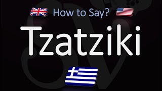 How to Pronounce Tzatziki Sauce CORRECTLY [upl. by Aniluj770]