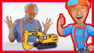 Learn the Parts of an Excavator with Blippi Toys [upl. by Olraced]