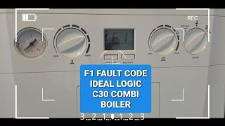 How to Repair or fix the F1 Fault your ideal Logic Combi Boiler [upl. by Eenitsed]