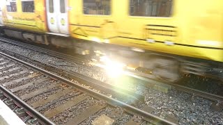 Merseyrail 507 009 making arcs at Birkdale station [upl. by Tegdirb]