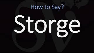 How to Pronounce Storge CORRECTLY LOVE Meaning amp Pronunciation [upl. by Nyrad]