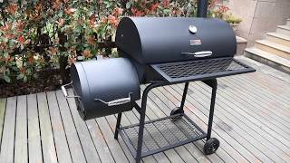 Royal Gourmet® CC1830F BBQ Charcoal Grill with Offset Smoker [upl. by Anitnatsnoc]