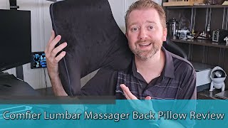 MUST HAVE FOR THE OFFICE  Comfier Lumbar Back Pillow Massager Review [upl. by Masry]