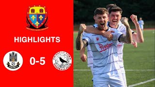 Caerleon 05 Cwmbrân Town  Gwent FA Senior cup  Quarter final highlights [upl. by Connors]