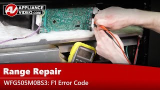 Whirlpool Stove Repair  F1 Error Code No Display  Electronic Control [upl. by Shalna]