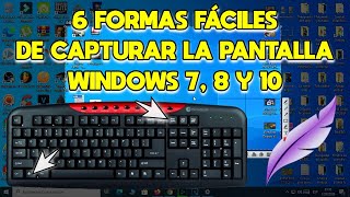 💻 Cómo Hacer CAPTURA DE PANTALLA en PC  6 Formas para Hacer SCREENSHOT en PC  Windows 7 8 y 10 ✅ [upl. by Augustine]