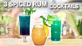 3 Delicious SPICED RUM Cocktails  Cocktail Recipes [upl. by Marchelle]