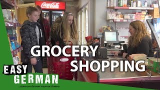 Grocery shopping in German  Super Easy German 33 [upl. by Elitnahc]