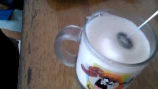 Aerolatte Review Frothing Cold Milk In Under 1 Minute [upl. by Oijile]