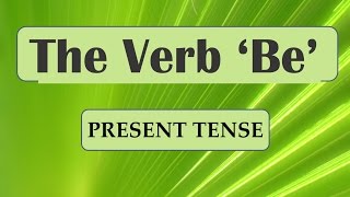 Verb To Be Conjugation Tables [upl. by Terb]