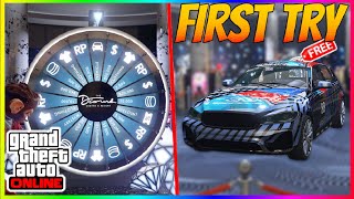 UPDATED HOW TO WIN THE PODIUM CAR EVERY SINGLE TIME IN GTA 5 ONLINE 2023 PODIUM WHEEL GLITCH [upl. by Nalloh]