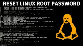 How To Reset Linux Root Password [upl. by Oilut]